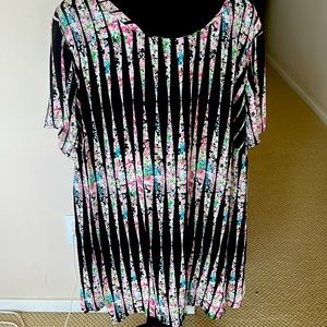 New short sleeve long polyester top